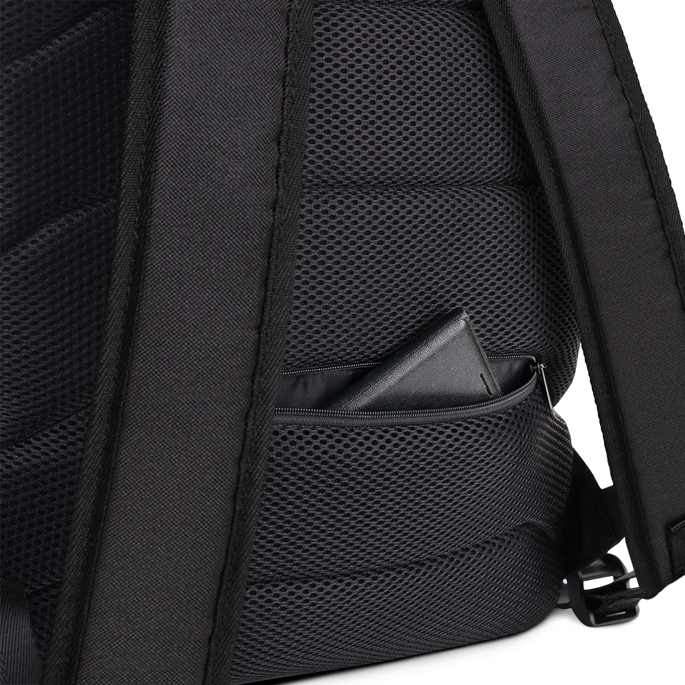 Six Star Motorsports Black Patterned Backpack