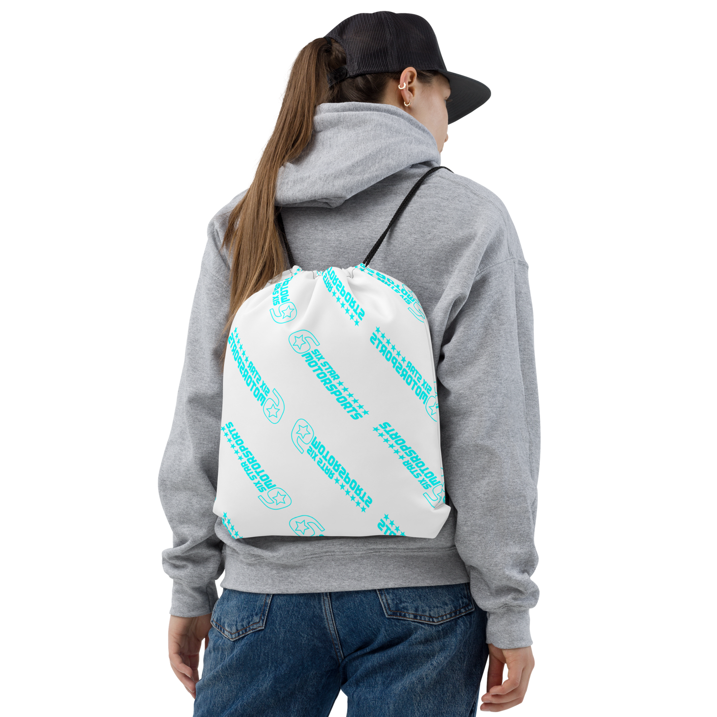 Six Star Motorsports Patterned Drawstring bag