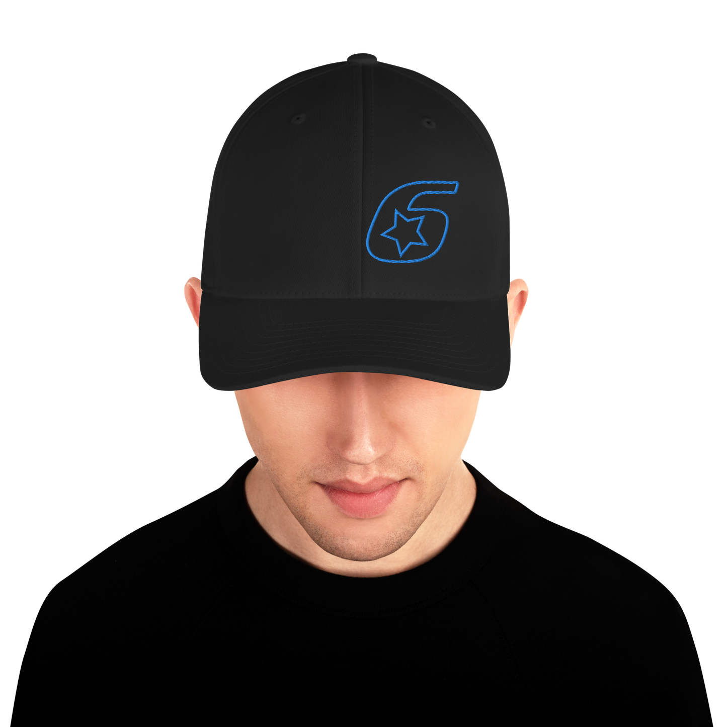 Six Star Motorsports Blue 6 FlexFit Hat