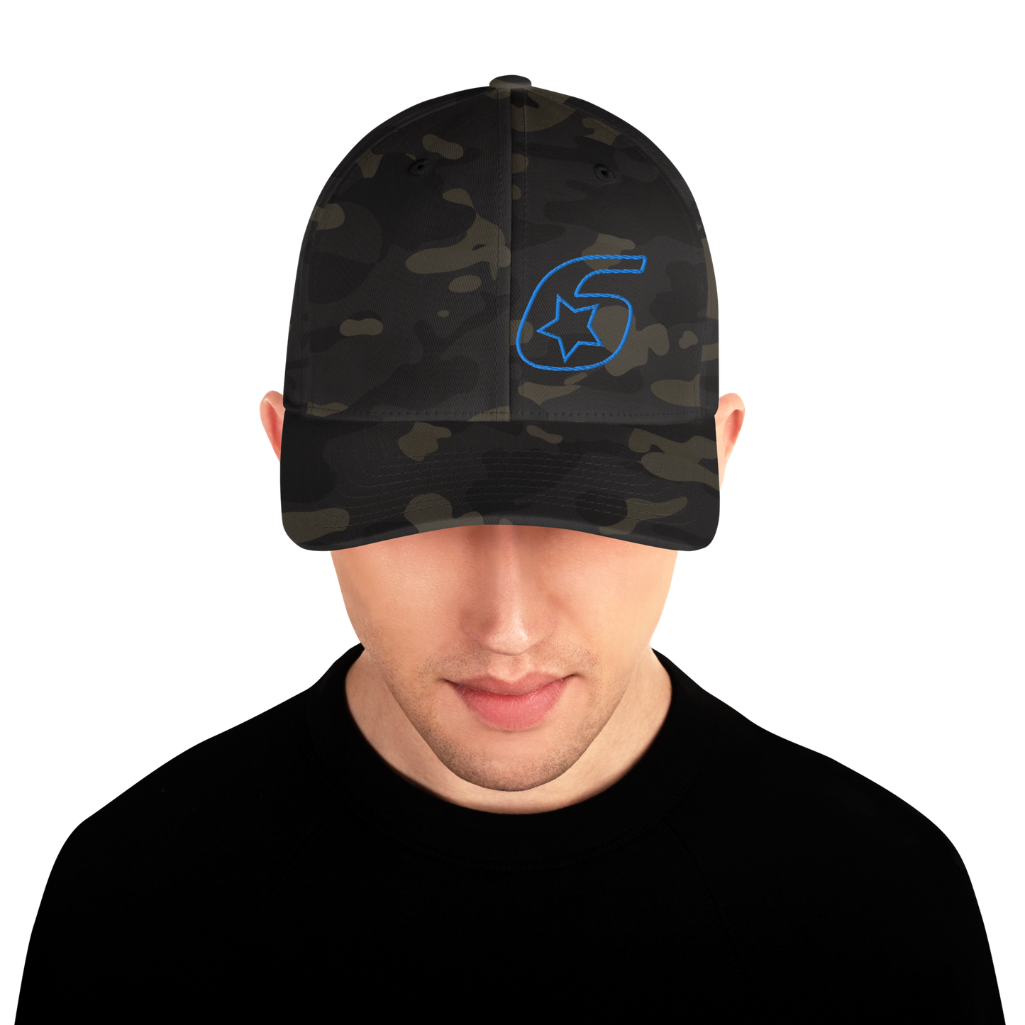 Six Star Motorsports Blue 6 FlexFit Hat