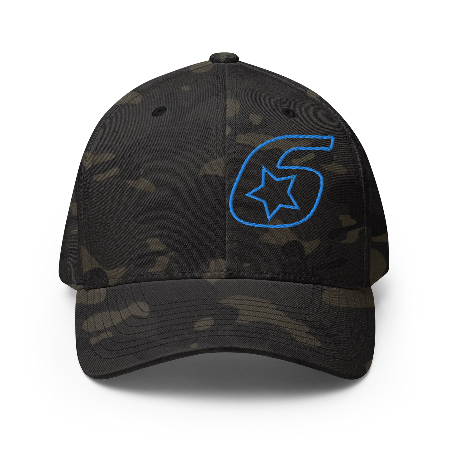 Six Star Motorsports Blue 6 FlexFit Hat