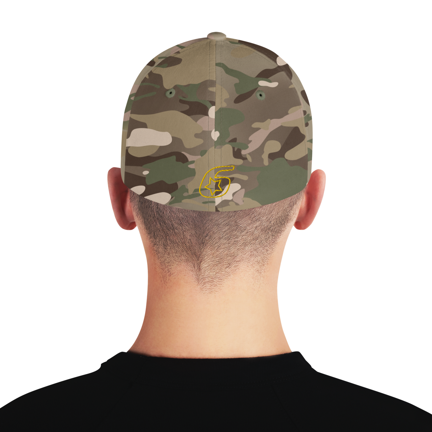 Six Star Motorsports Gold 6 FlexFit Hat