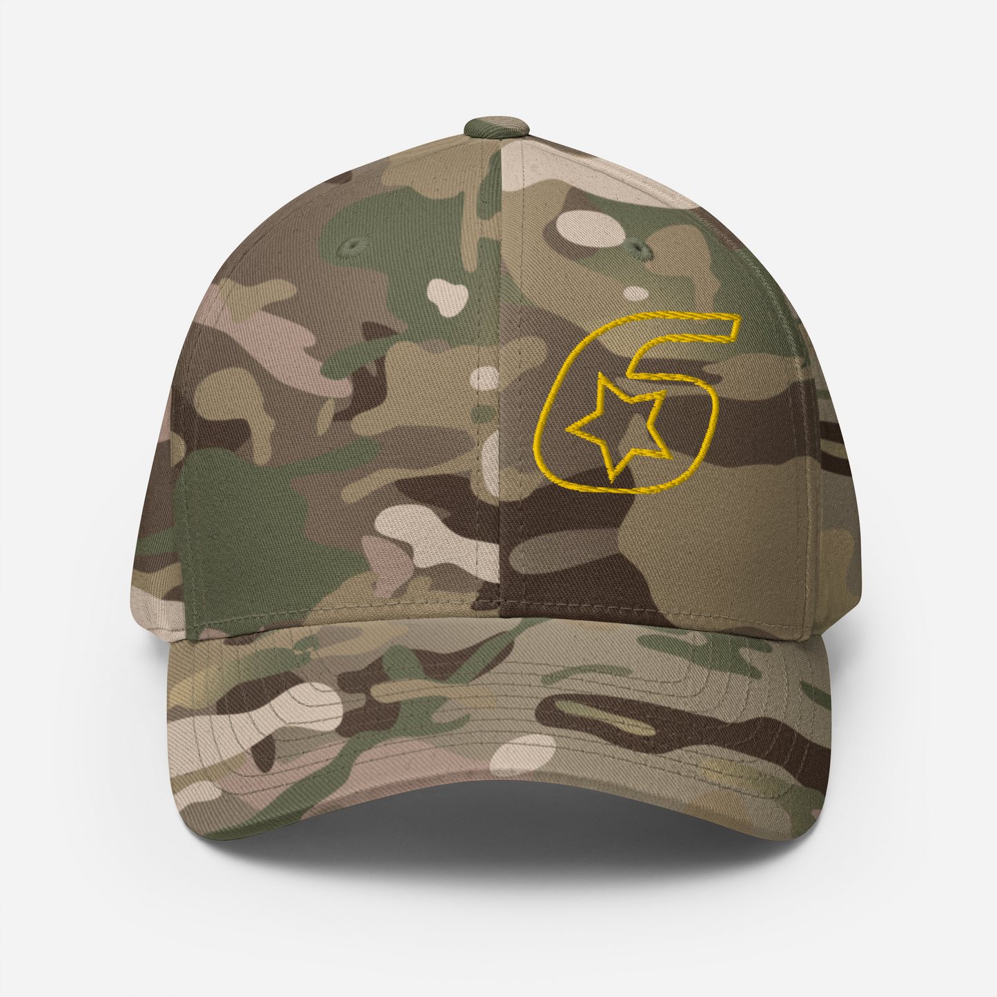 Six Star Motorsports Gold 6 FlexFit Hat
