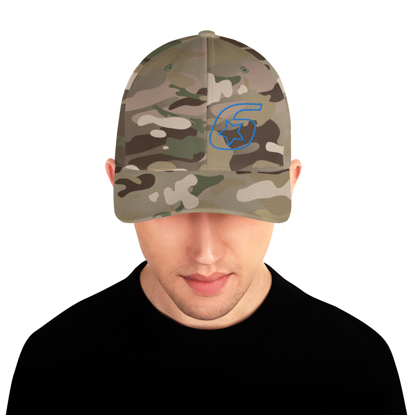 Six Star Motorsports Blue 6 FlexFit Hat