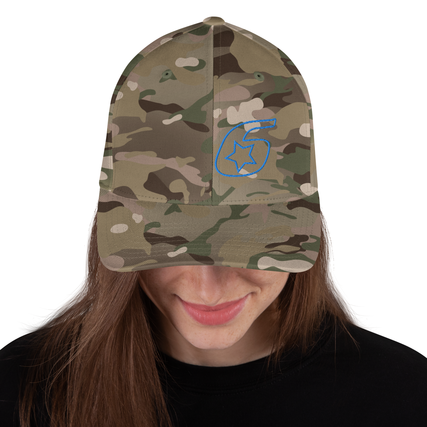 Six Star Motorsports Blue 6 FlexFit Hat