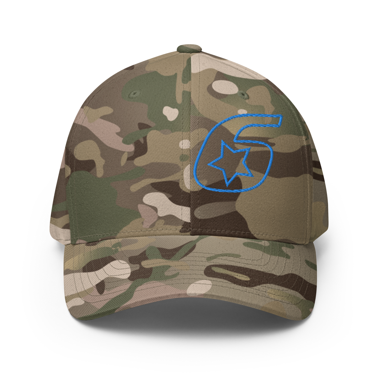 Six Star Motorsports Blue 6 FlexFit Hat