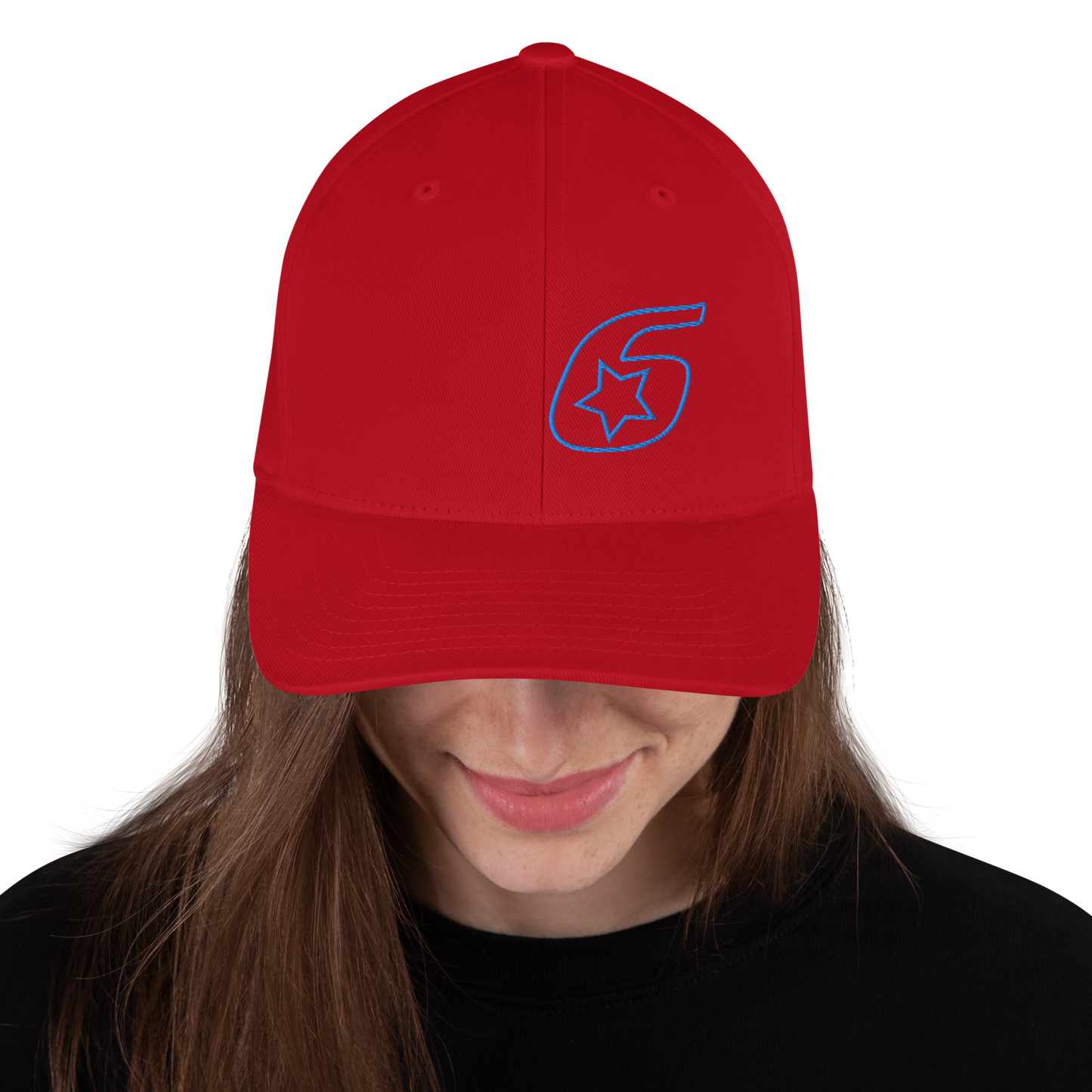Six Star Motorsports Blue 6 FlexFit Hat