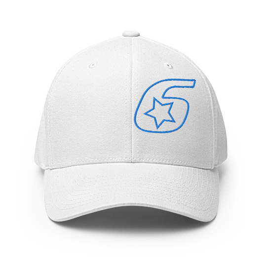 Six Star Motorsports Blue 6 FlexFit Hat