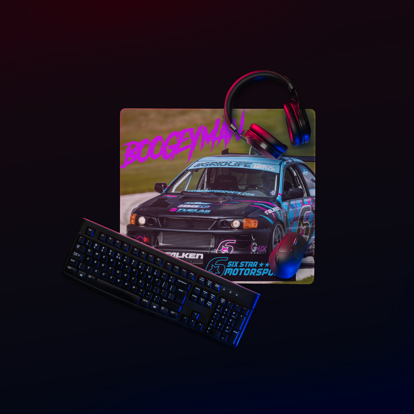 Six Star Motorsports "Boogey Man" Gaming Mouse Pad Edition
