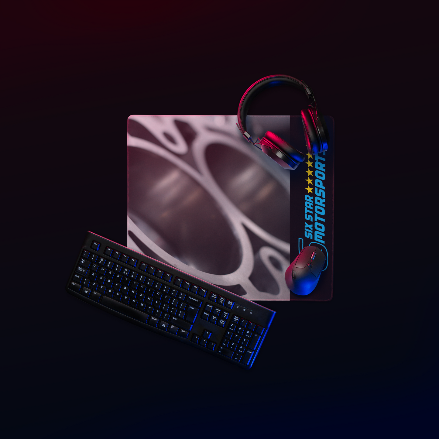 Six Star Motorsports "Case Half" Gaming Mouse Pad Edition
