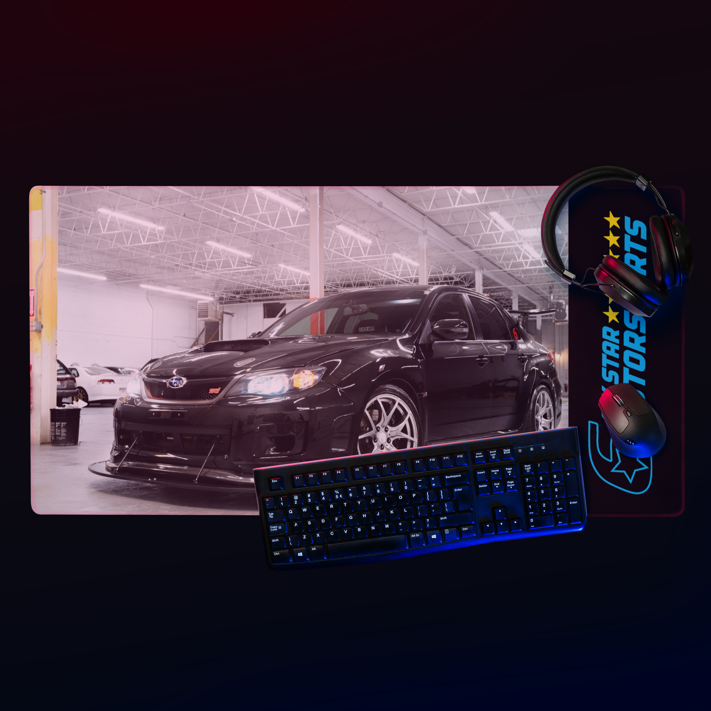 Six Star Motorsports "Black Mamba" Gaming Mouse Pad Edition