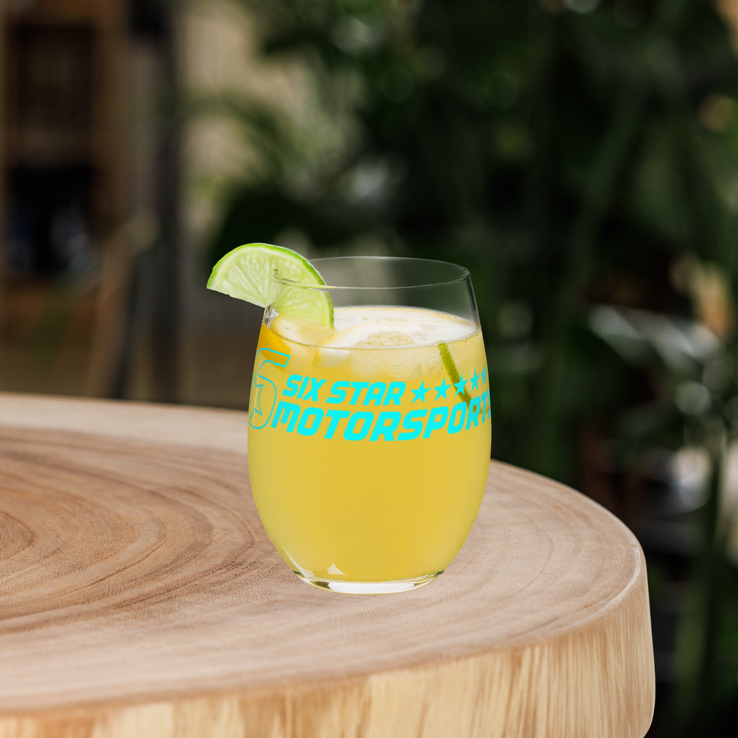 Six Star Motorsports Wine Glass