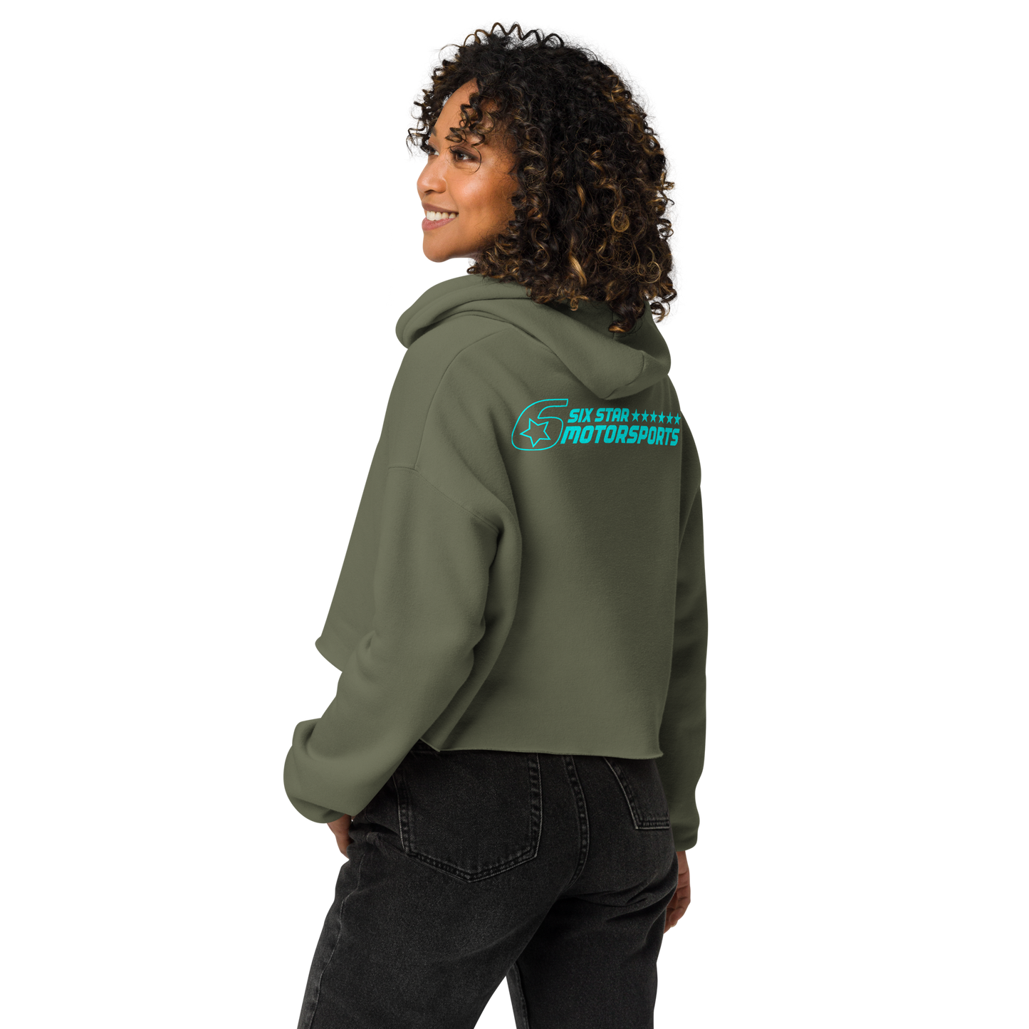 Six Star Motorsports Ladies Crop Hoodie