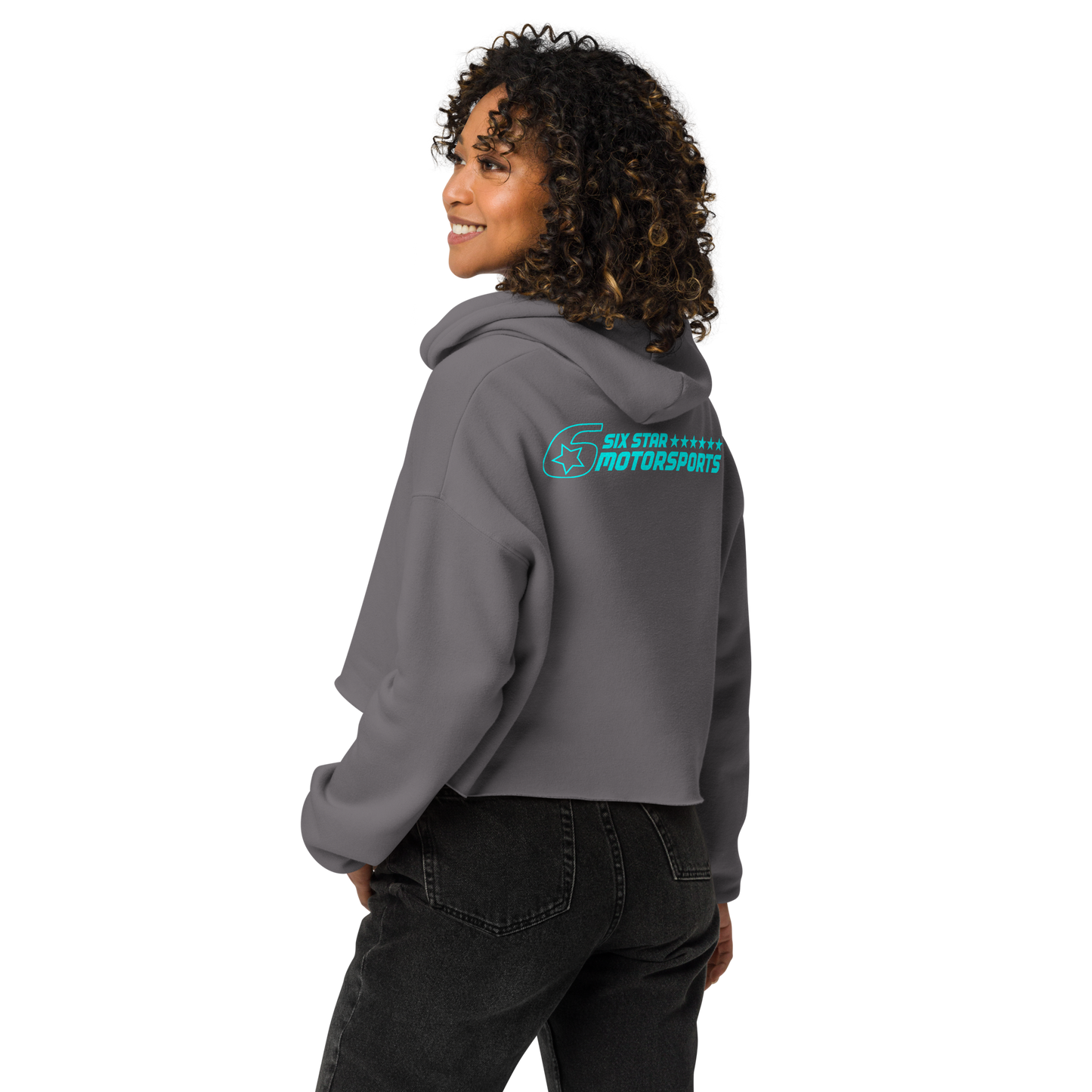 Six Star Motorsports Ladies Crop Hoodie