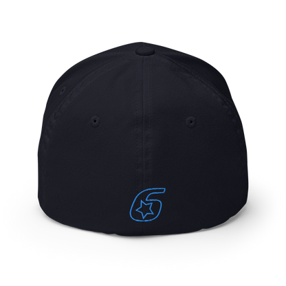Six Star Motorsports Blue 6 FlexFit Hat