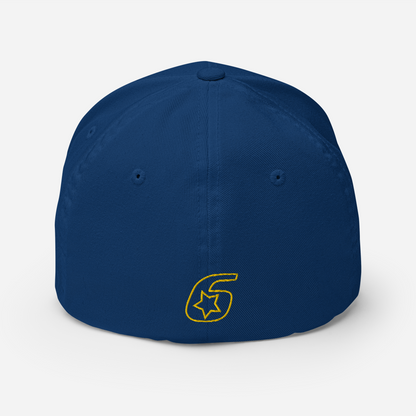 Six Star Motorsports Gold 6 FlexFit Hat