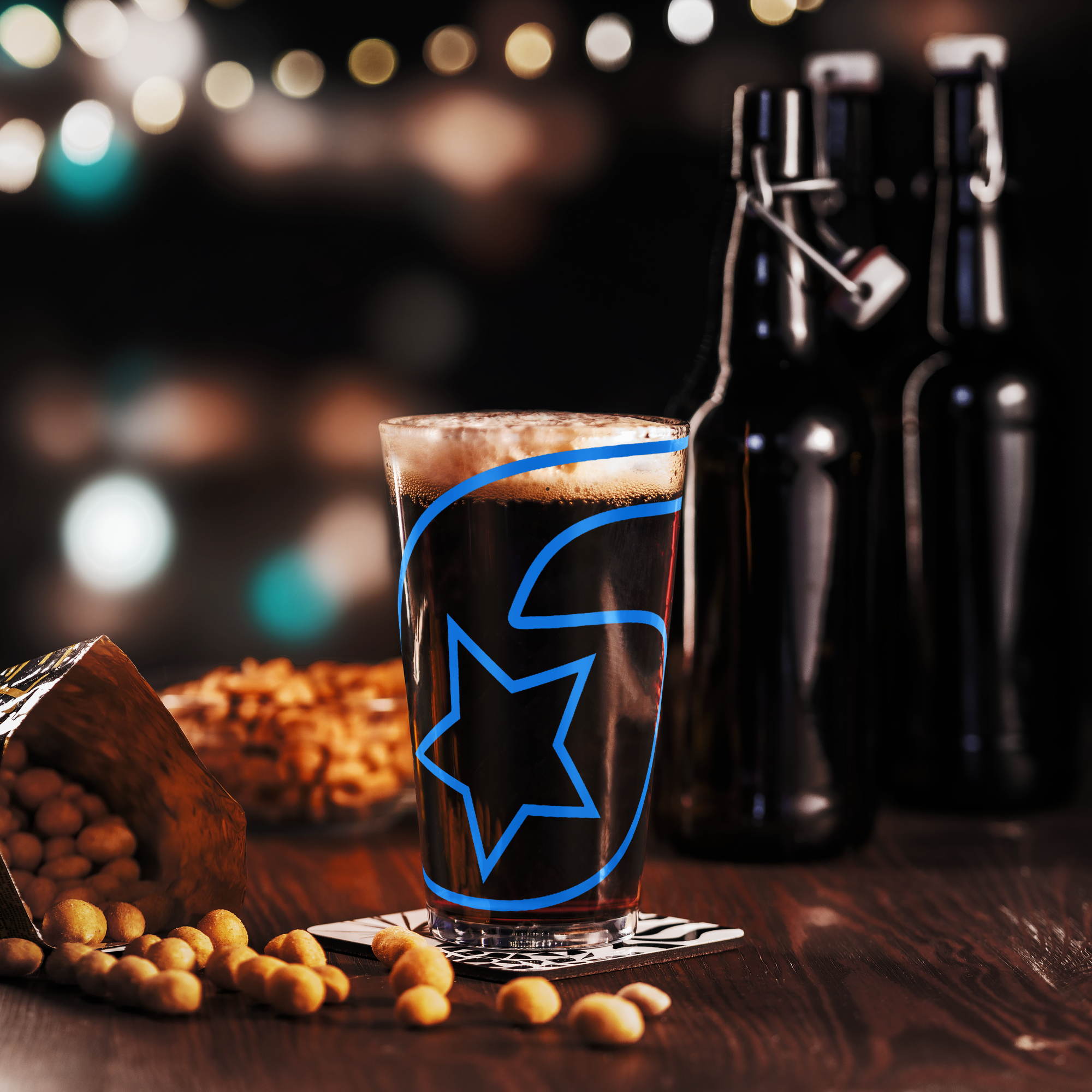 Pint Star Six Star Motorsports Pint Glass